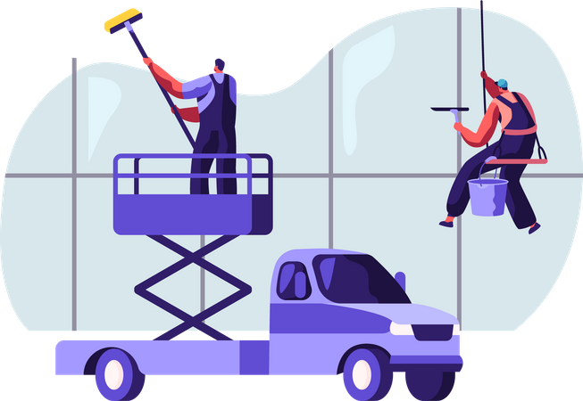 Professional Industrial Deep Cleaning Company  Illustration