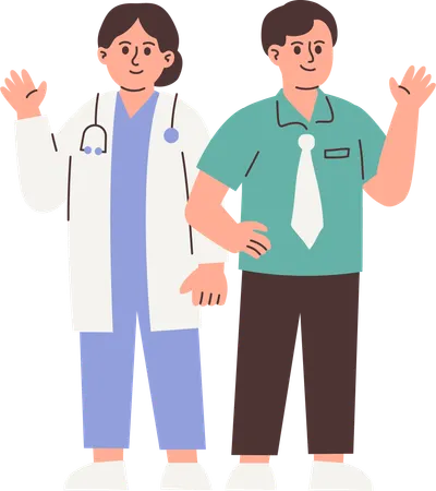 Professional People with Various Occupations  Illustration