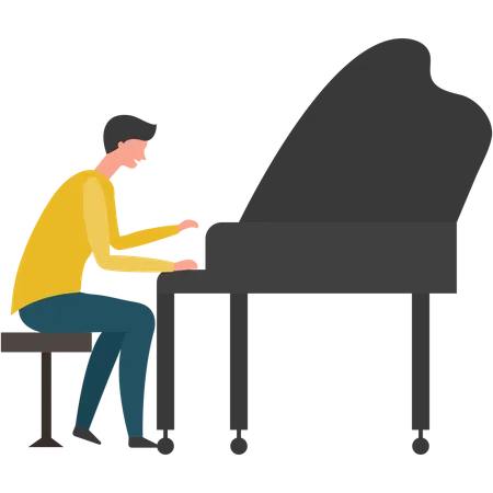 Professional pianist  Illustration