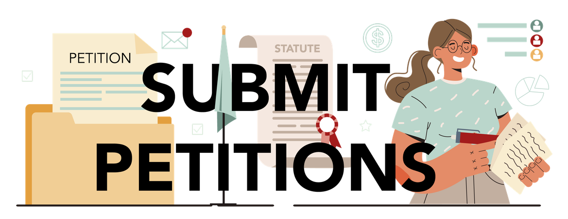 Professional pr specialist influencing actions of legislators of regulatory agencies  Illustration