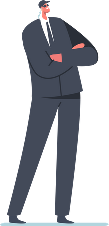 Professional Security guard  Illustration