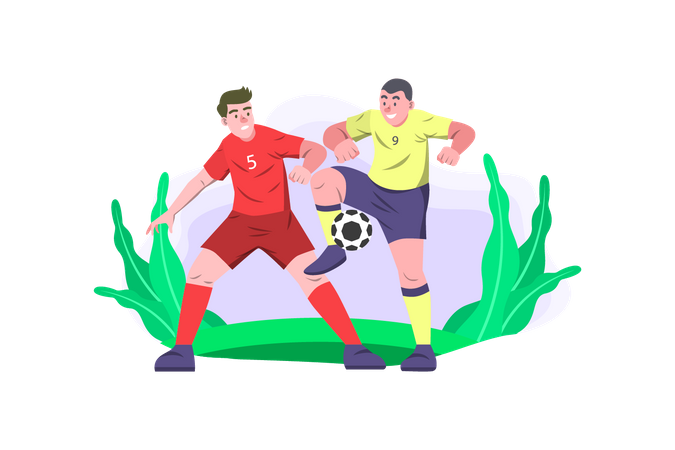 Professional soccer competition  Illustration
