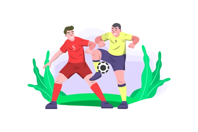 Professional soccer competition  Illustration