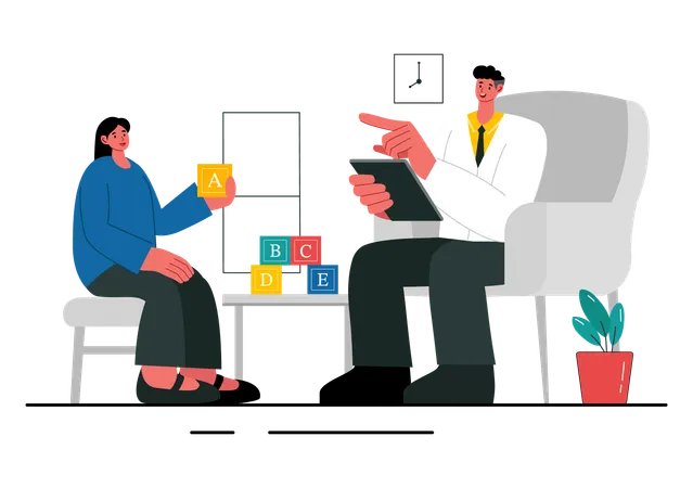 Professional Therapy for Speech  Illustration