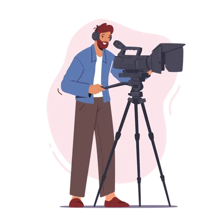 Professional Videographer  Illustration