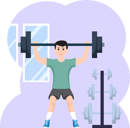 Professional Weightlifter  Illustration