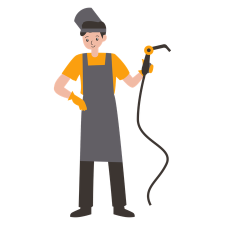 Professional Welder  Illustration