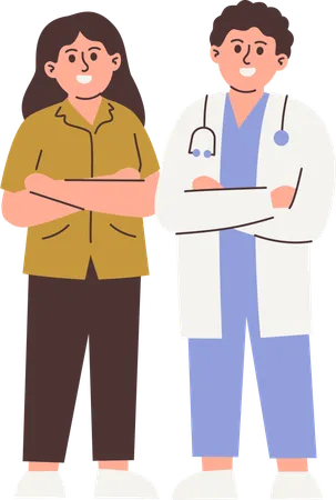 Professionals with Various Occupations  Illustration