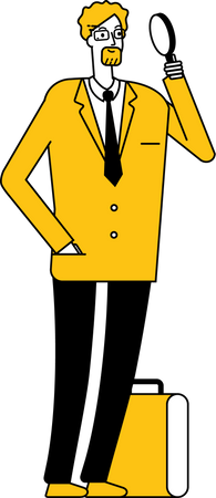 Professioneller Businessanalyst  Illustration