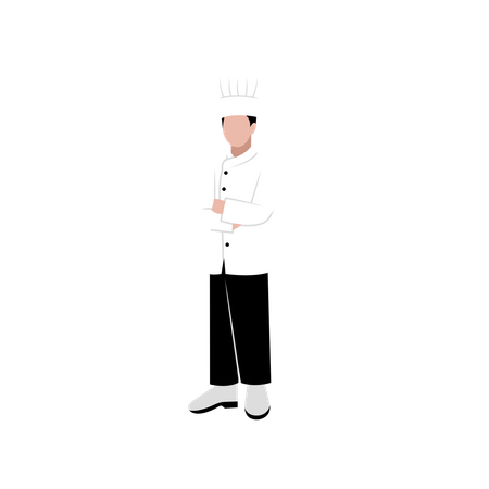 Professioneller Restaurantkoch  Illustration