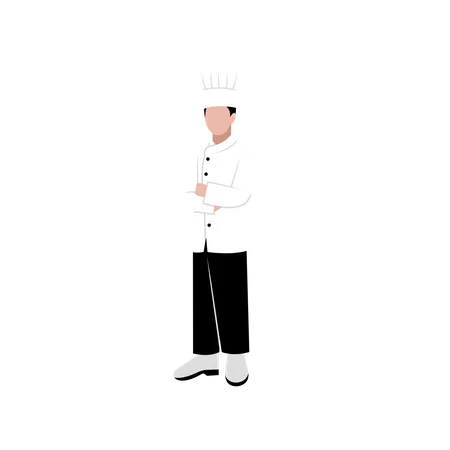 Professioneller Restaurantkoch  Illustration