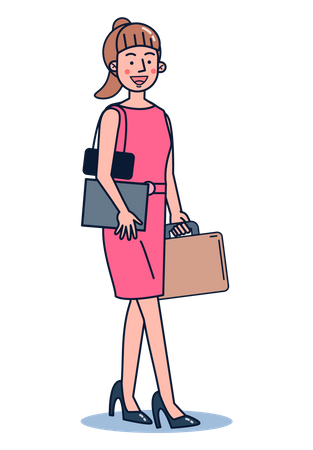 Femme d'affaires professionnelle  Illustration