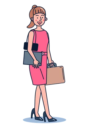 Femme d'affaires professionnelle  Illustration