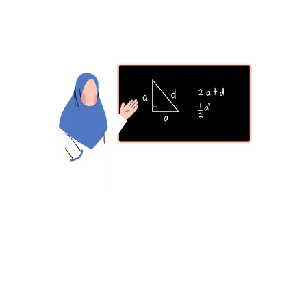 Professor de matemática  Ilustração