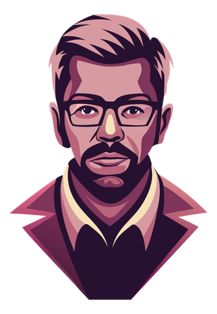 Professor masculino  Ilustração