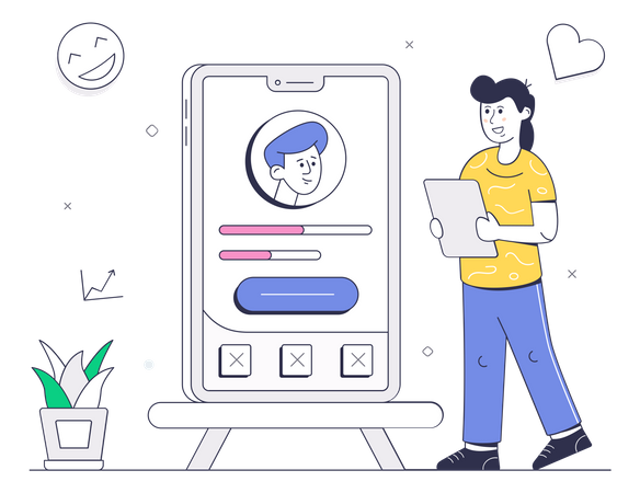 Profil de l'utilisateur  Illustration