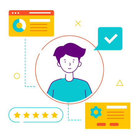 Profil de l'utilisateur  Illustration