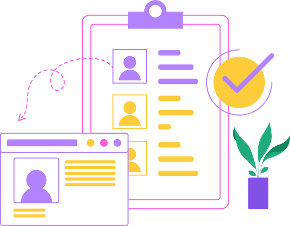 Profil utilisateur et données  Illustration