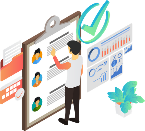 Profile Checklist  Illustration