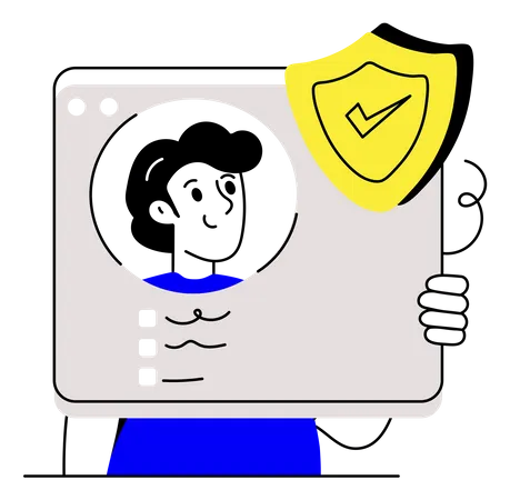 Profile Security  Illustration