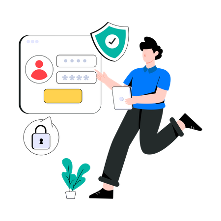 Profile security  Illustration