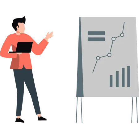 Profissional de pesquisa financeira  Ilustração