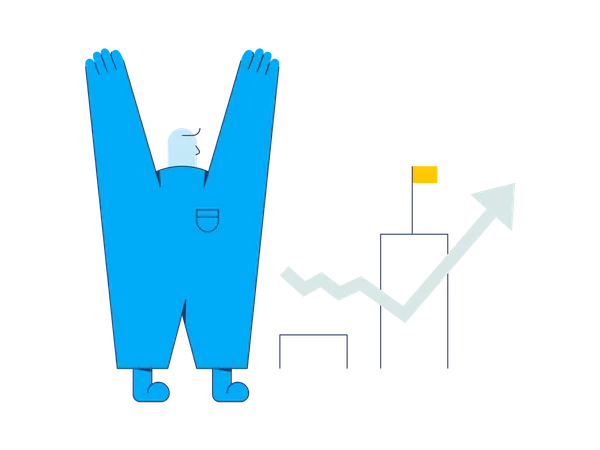 Profit statistics Illustration
