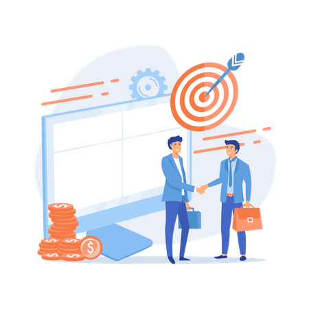 Profitable Partnerschaft  Illustration