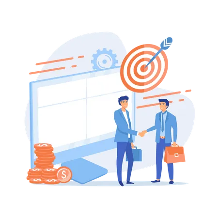 Profitable Partnerschaft  Illustration