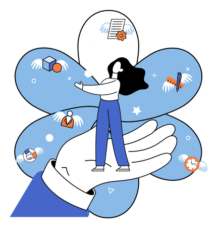 Programa de formación de empleados cualificados  Ilustración