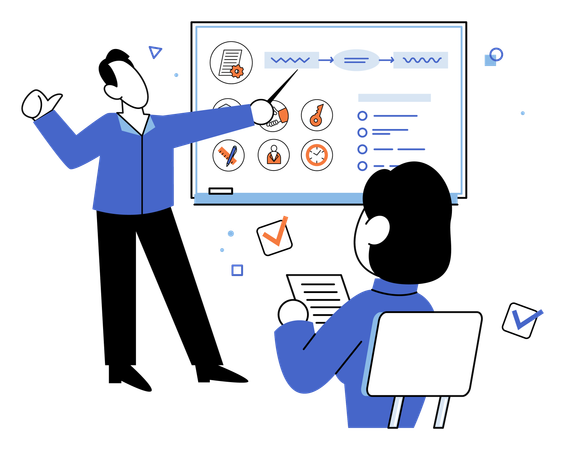 Programa de formación de empleados cualificados  Ilustración