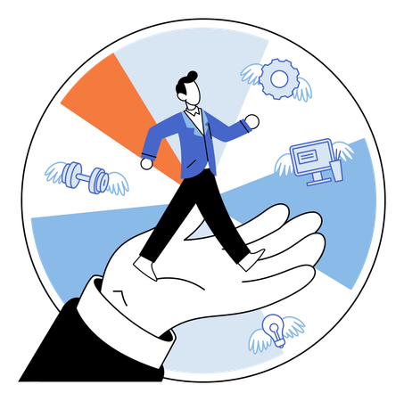 Programa de formación de empleados cualificados  Ilustración