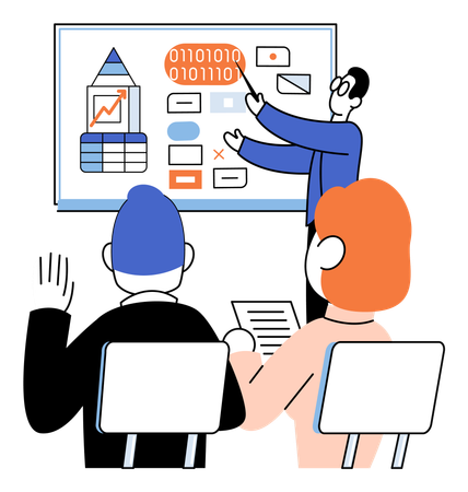 Programa de formación de empleados cualificados  Ilustración