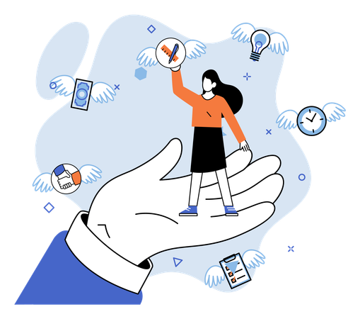 Programa de formación de empleados cualificados  Ilustración