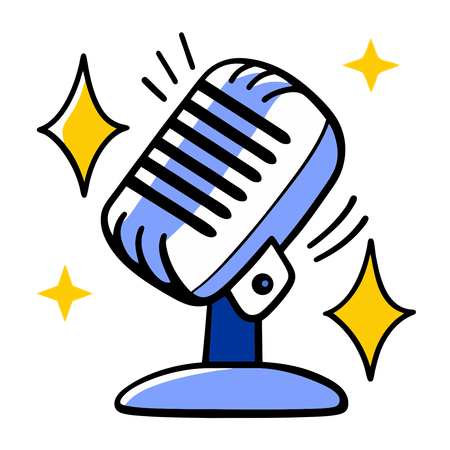 Programa de podcasts  Ilustración