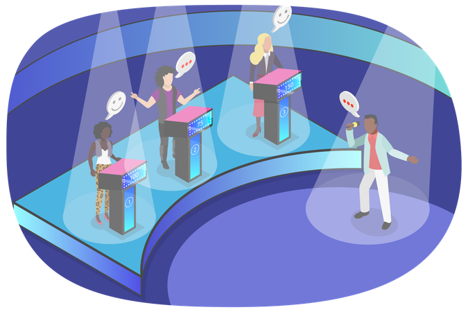 Programa de TV  Ilustração