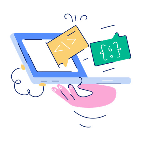 Programação de sites  Ilustração