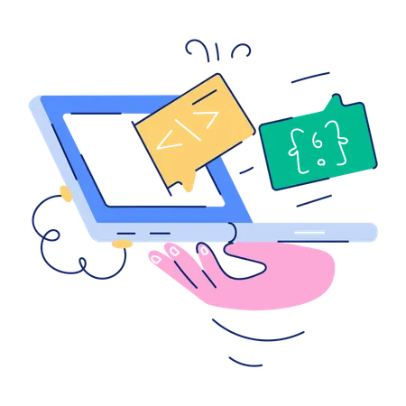 Programação de sites  Ilustração