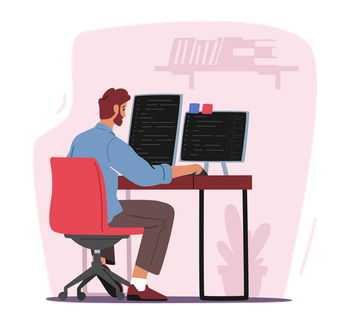 Programação de sites  Ilustração