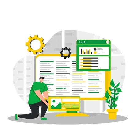 Programação de software  Ilustração