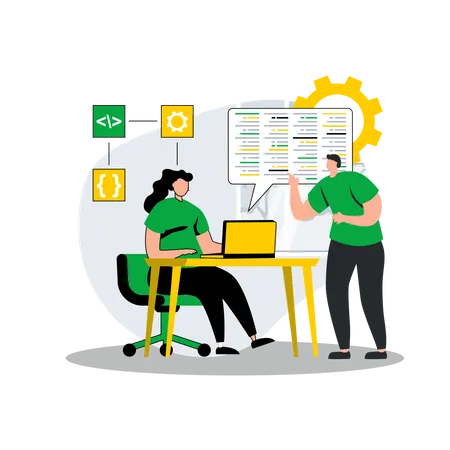 Programação de software  Ilustração
