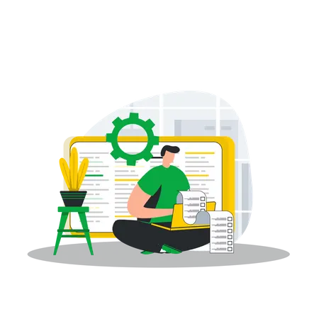 Programação de software  Ilustração