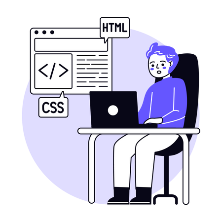 Programação da Web  Illustration