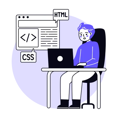 Programação da Web  Illustration