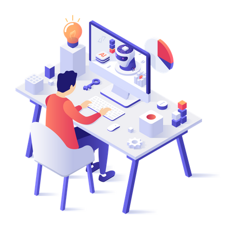 Programación robótica  Ilustración