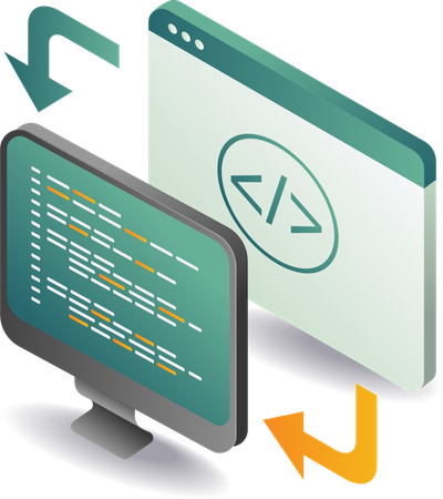 Programación web en línea  Ilustración