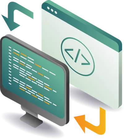 Programación web en línea  Ilustración
