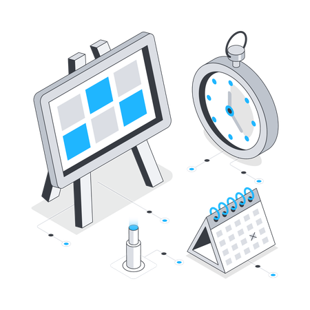 Programación y planificación de tareas.  Ilustración