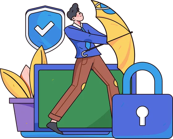 El programador garantiza la seguridad del sistema.  Ilustración