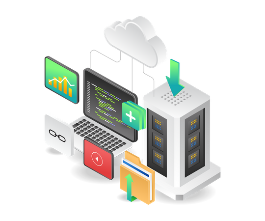 Programmation cloud  Illustration